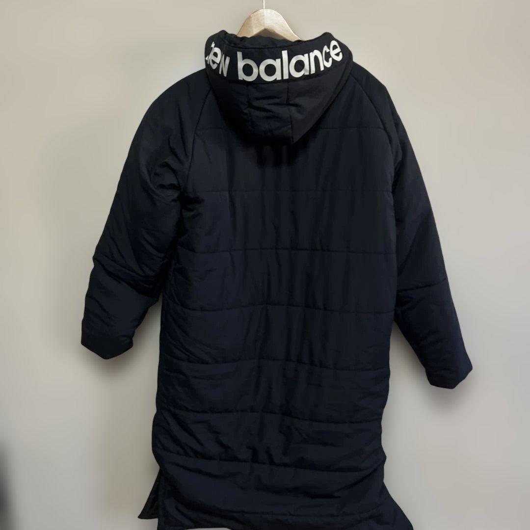 美品 New Balance ネイビー　ホワイト　ベンチコート　XL