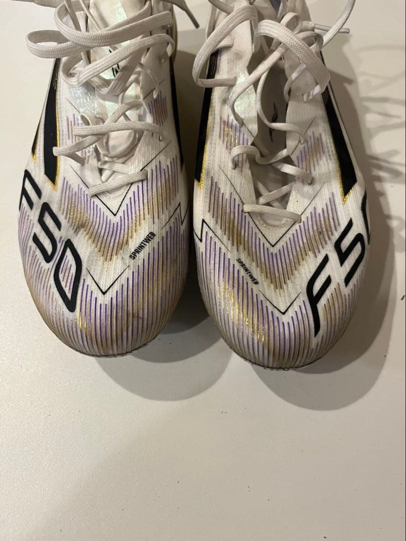 adidas F50 サッカーシューズ ホワイト/パープル