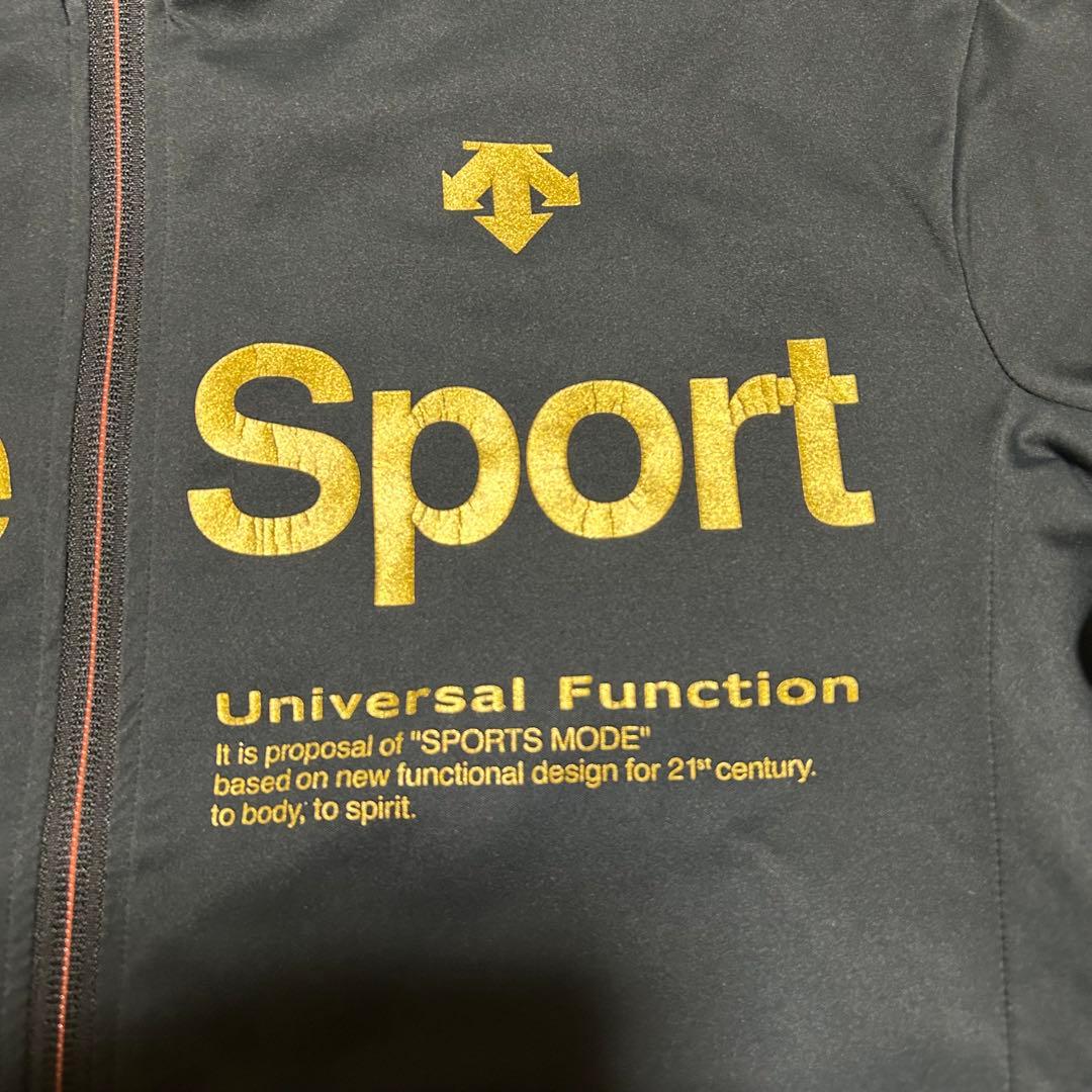 デサントムーブスポーツ Move Sport ジャージ セットアップ 黒/金 L