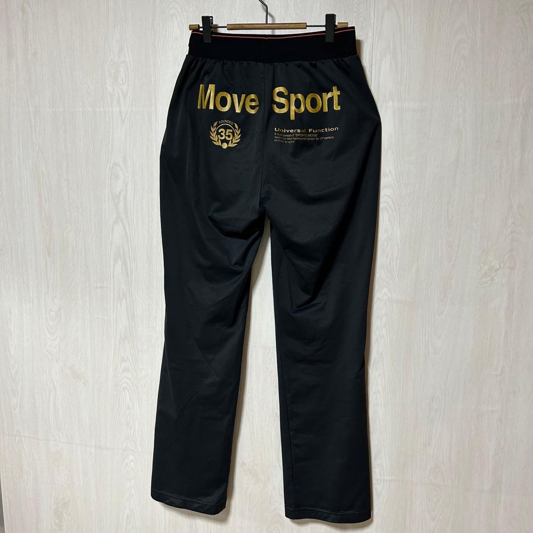 デサントムーブスポーツ Move Sport ジャージ セットアップ 黒/金 L