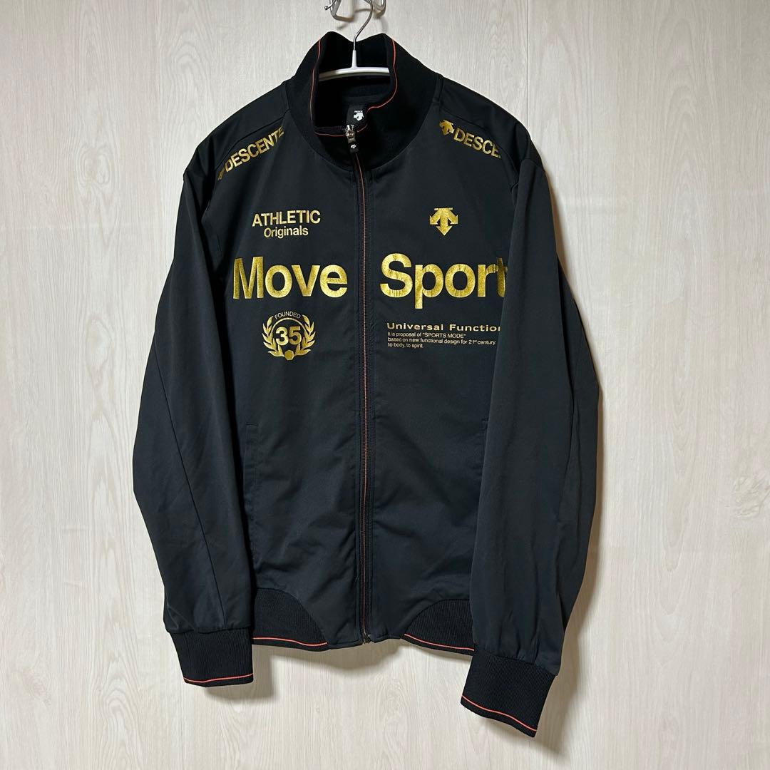 デサントムーブスポーツ Move Sport ジャージ セットアップ 黒/金 L
