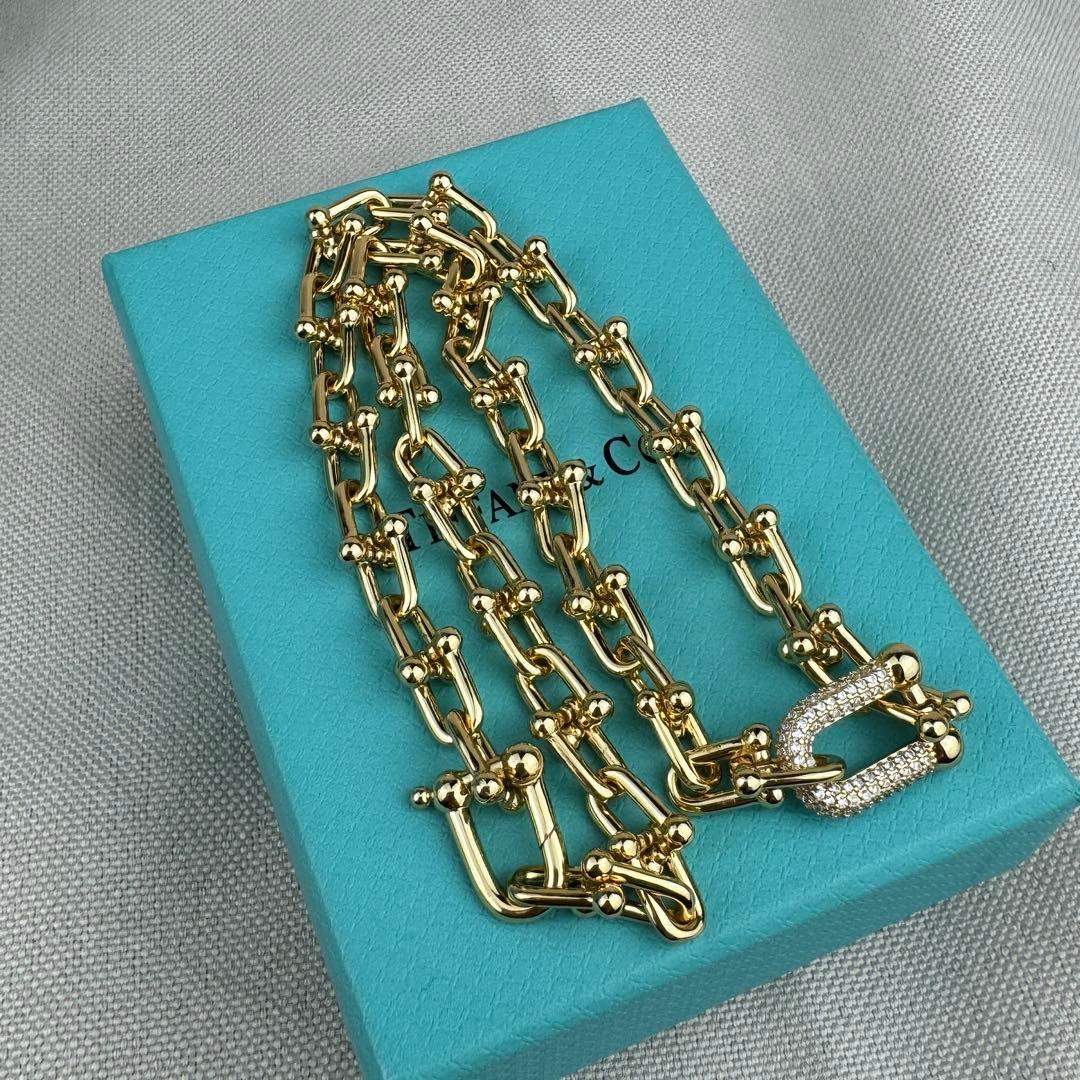 Tiffany & Co. ノベルティ ゴールドリンクチェーンネックレス