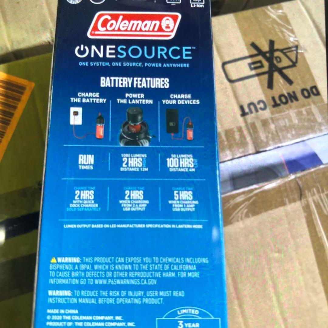 ライト・ランタン Coleman 1000L Rechargeable Lantern LED
