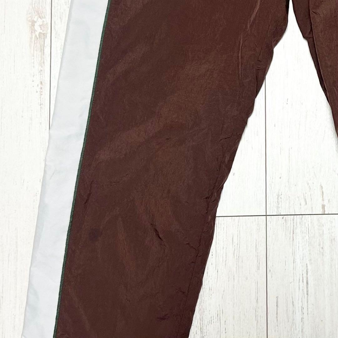 ABC限定　美品 アディダス オリジナルス トラックパンツ XL 茶 白 ロゴ