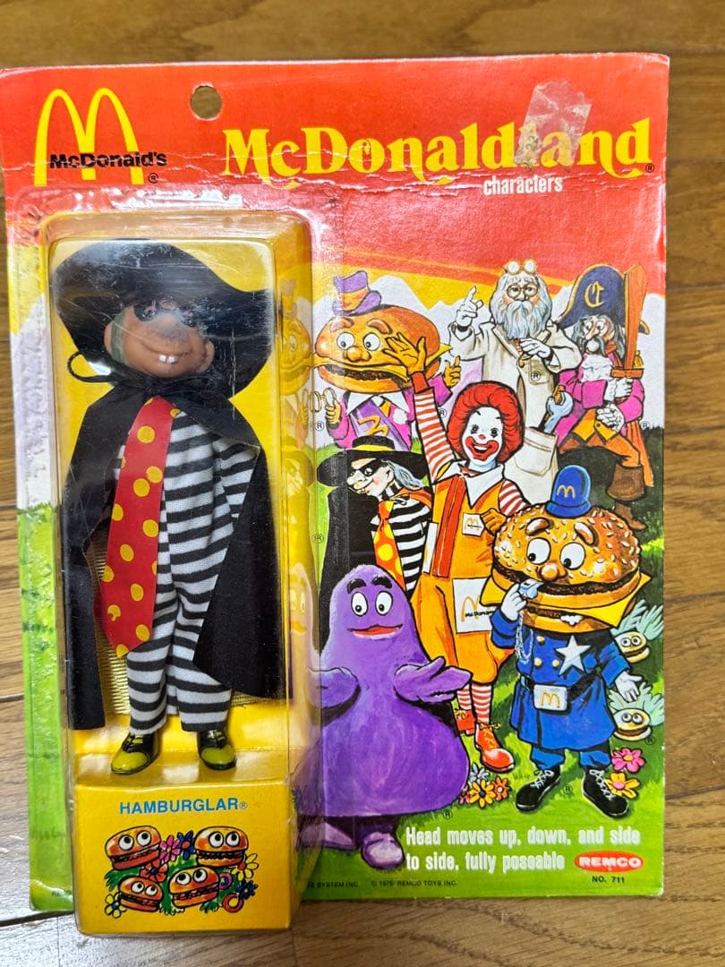 激レア REMCO 1976 マクドナルド ブリスターパック 7体 セット