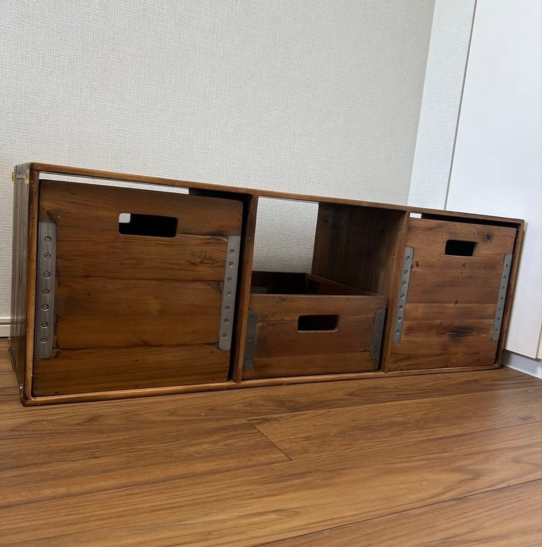 ACME furniture トロイ シェルフ&ボックスセット　4点セット売り