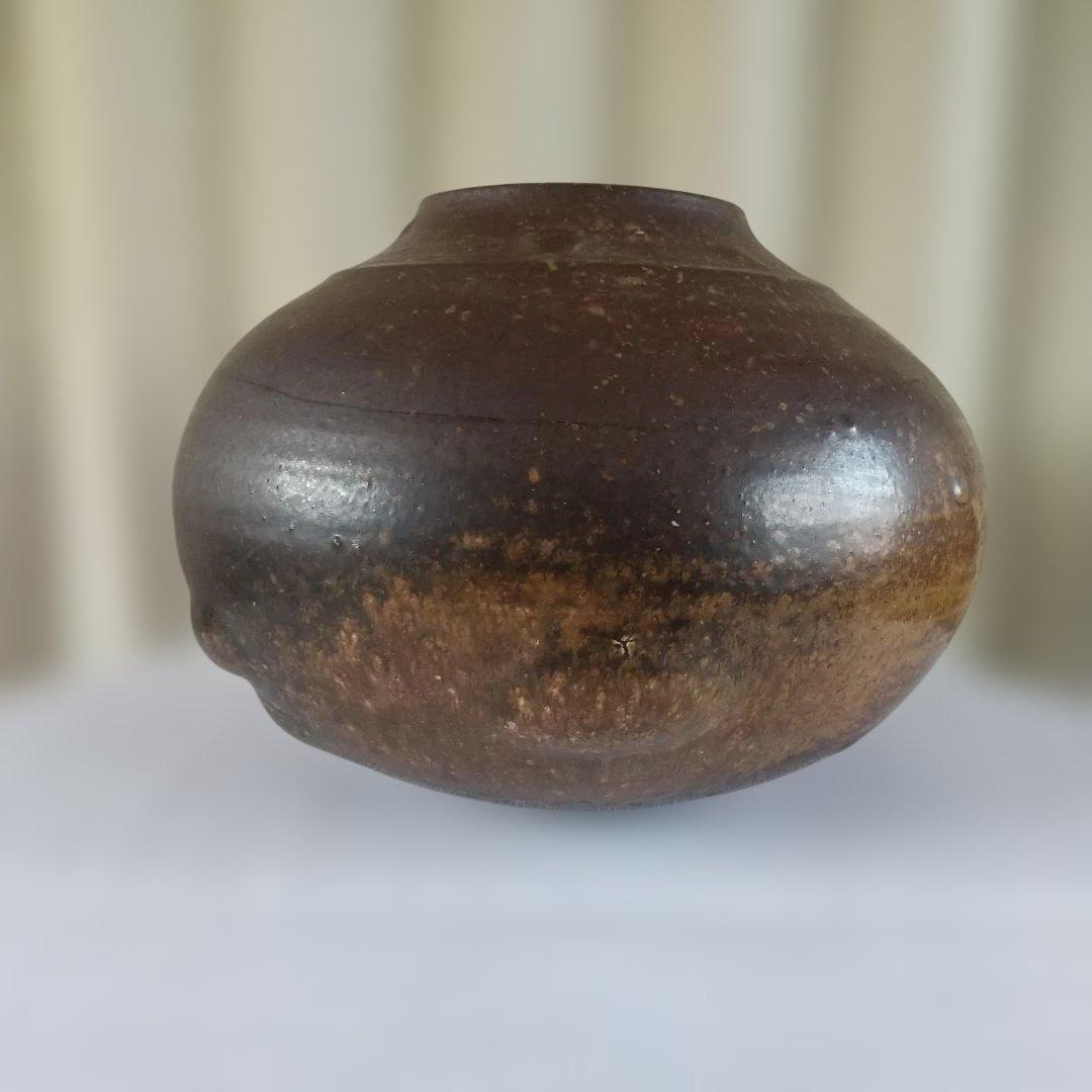 備前焼　花器　壺　大きめ