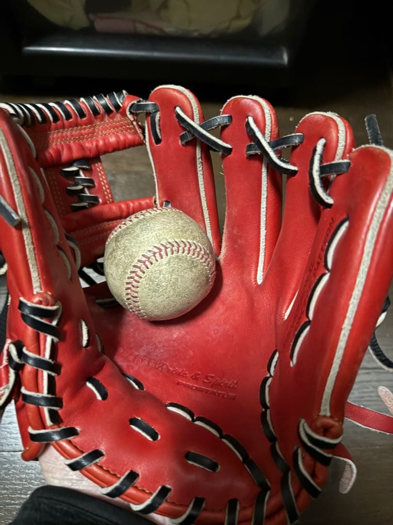 MIZUNO PROSTATUS 硬式グローブ レッド