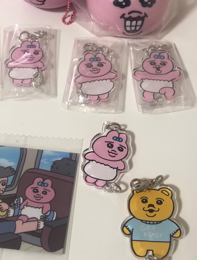 21点まとめ売り おぱんちゅうさぎ ガチャ ぬいぐるみ シール チャック袋