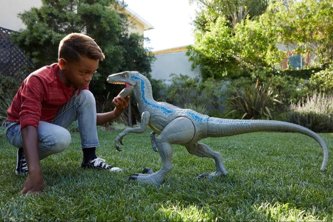 MATTEL ジュラシックワールド スーパー ビッグ 96cm ブルー マテル