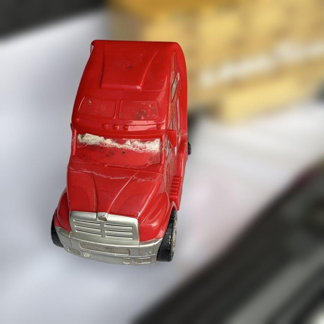 GOODYEAR 赤 トレーラー ミニカー