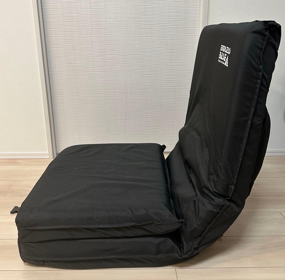3way 車中泊 マット 8cm 座椅子 コット ブラック カバー付き