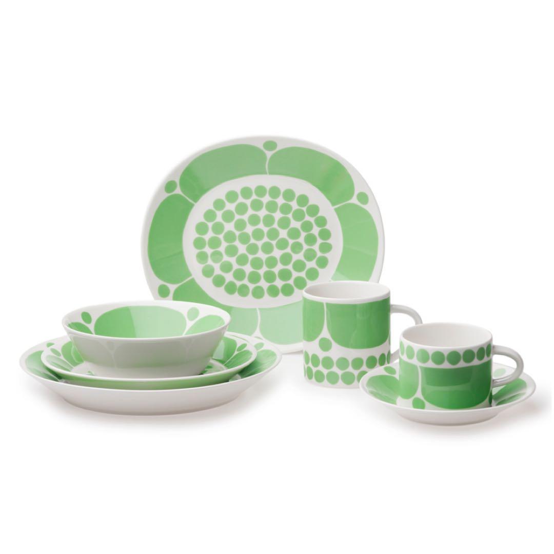 新品未使用品アラビアARABIA スンヌンタイ ボウル17cmライトグリーン限定