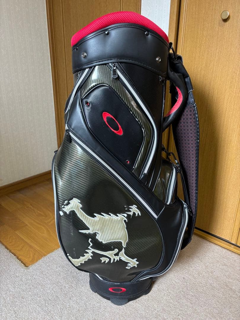 オークリー OAKLEY　キャディバッグ９.5型（ブラックレッド）