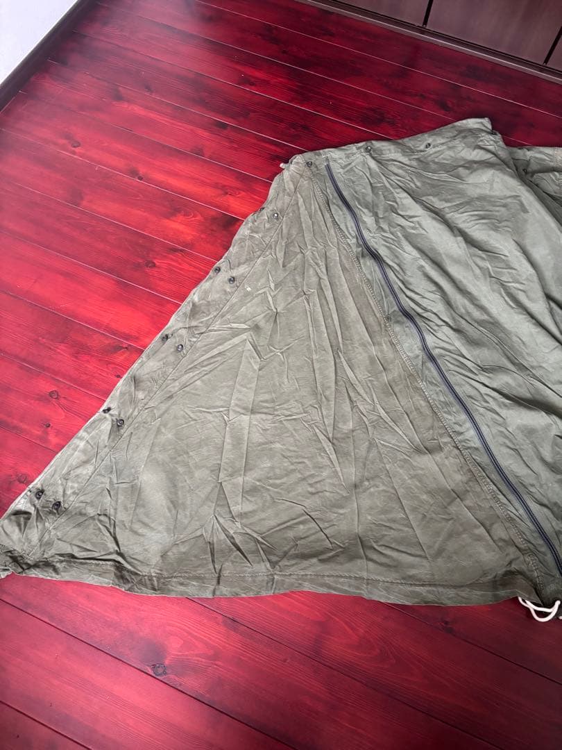 USパップテント　2枚セット　軍幕　ファスナー加工済み