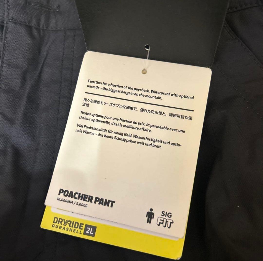 新品未使用 タグ付き BURTON MB POACHER PT Sサイズ 黒
