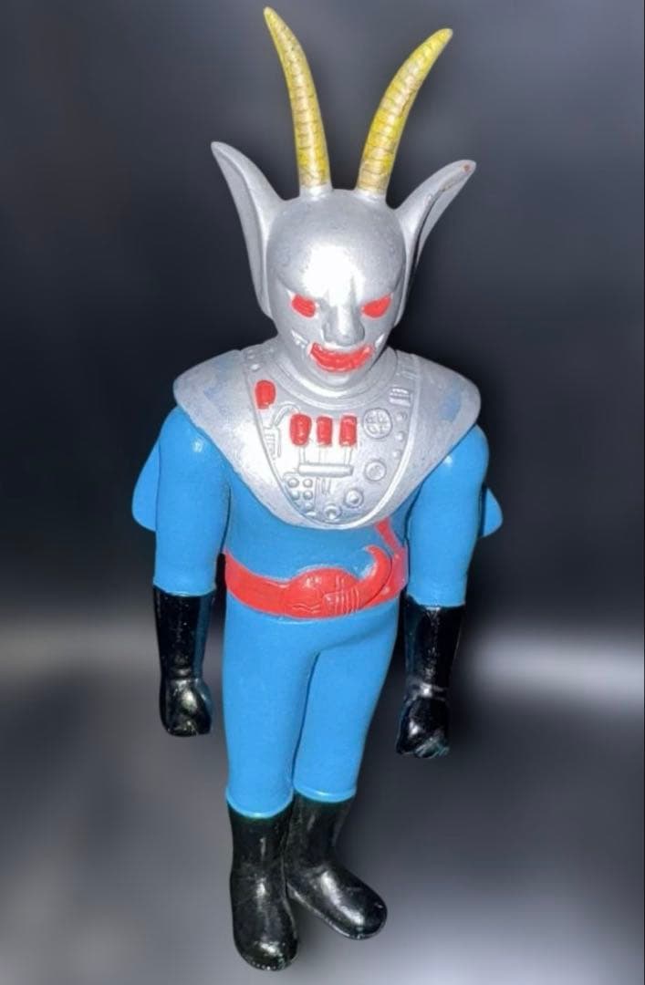 当時物特撮 ソフビアクマイザー3の敵役メザロード1975年タカトク製美品石森プロ
