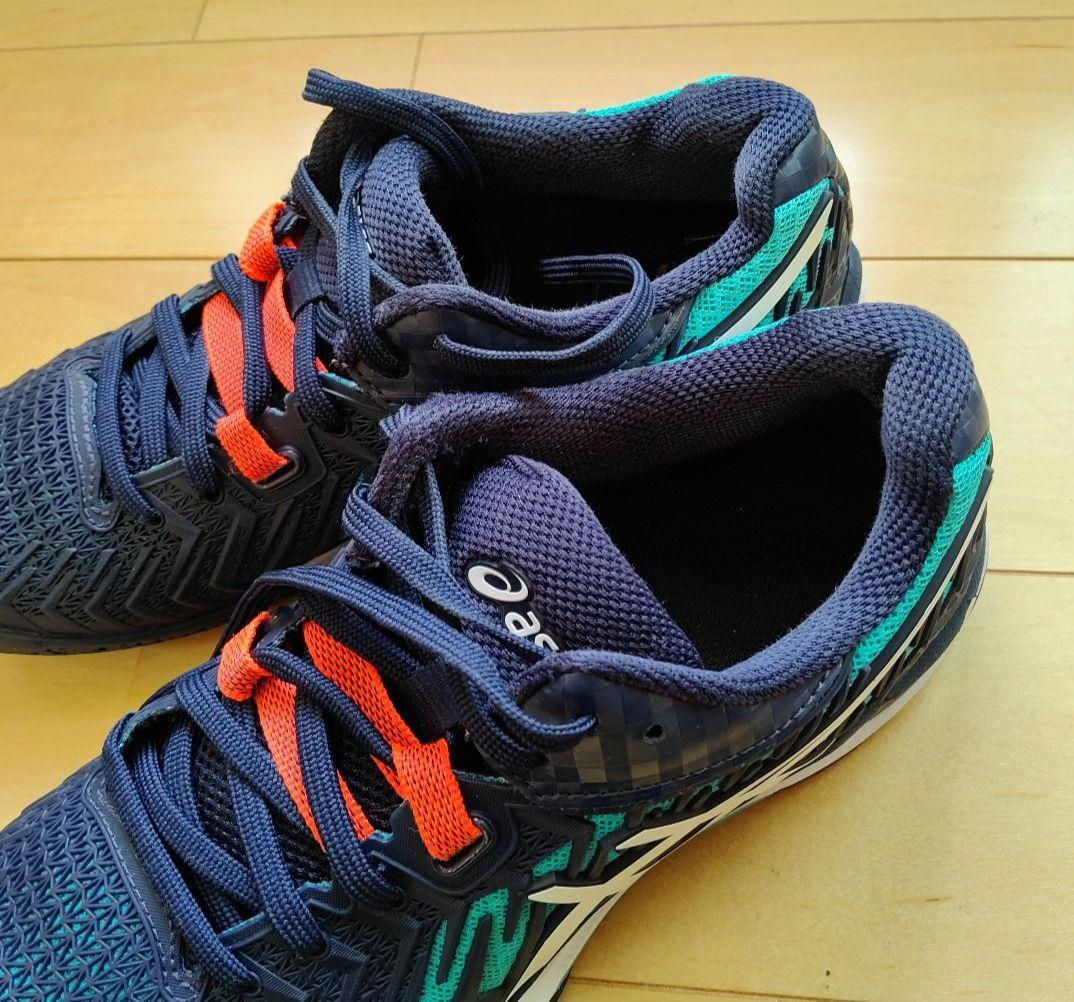 asics　バドミントンシューズ　24.0cm ネイビー