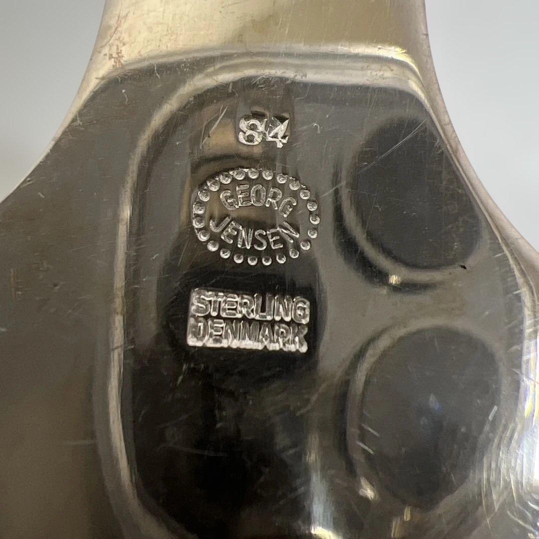 ジョージジェンセン激レアブロッサムsterling925 特大グレービーレードル