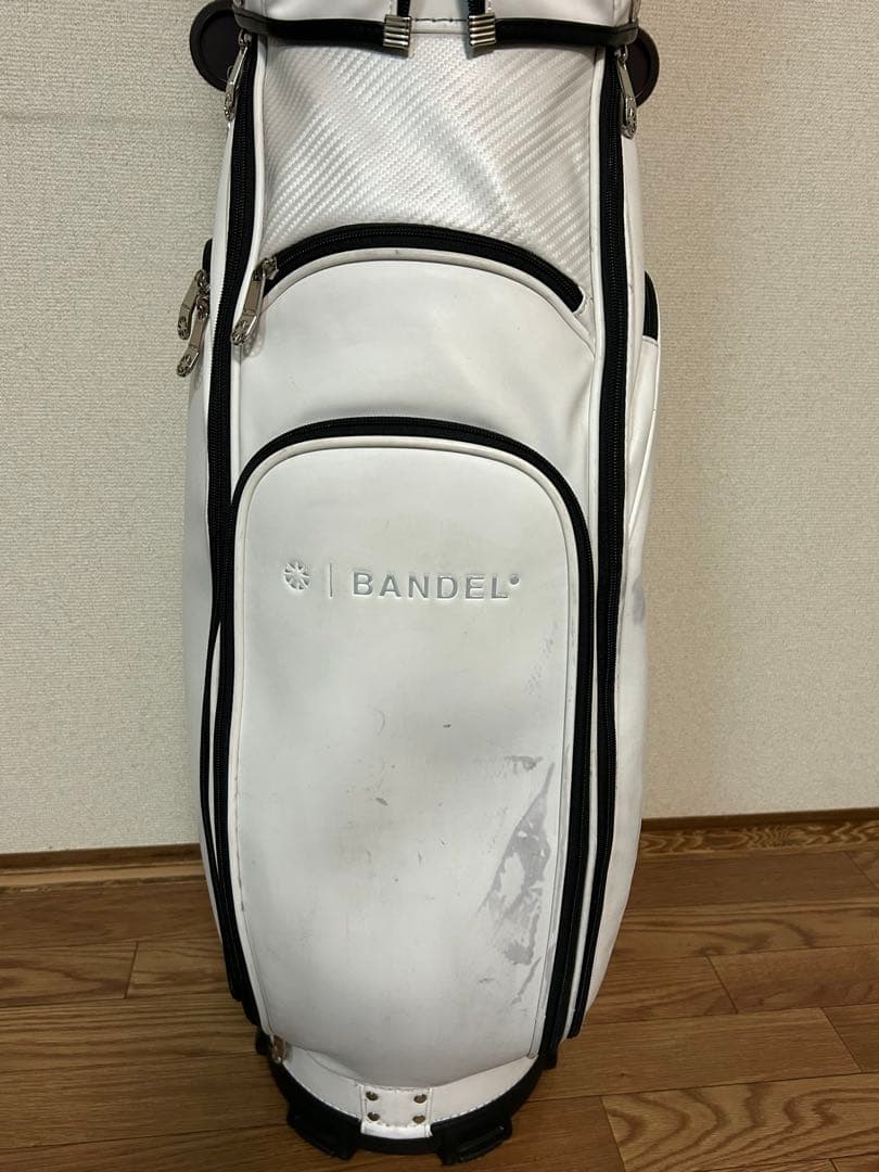 バンデルキャディバック白、汚れあり
