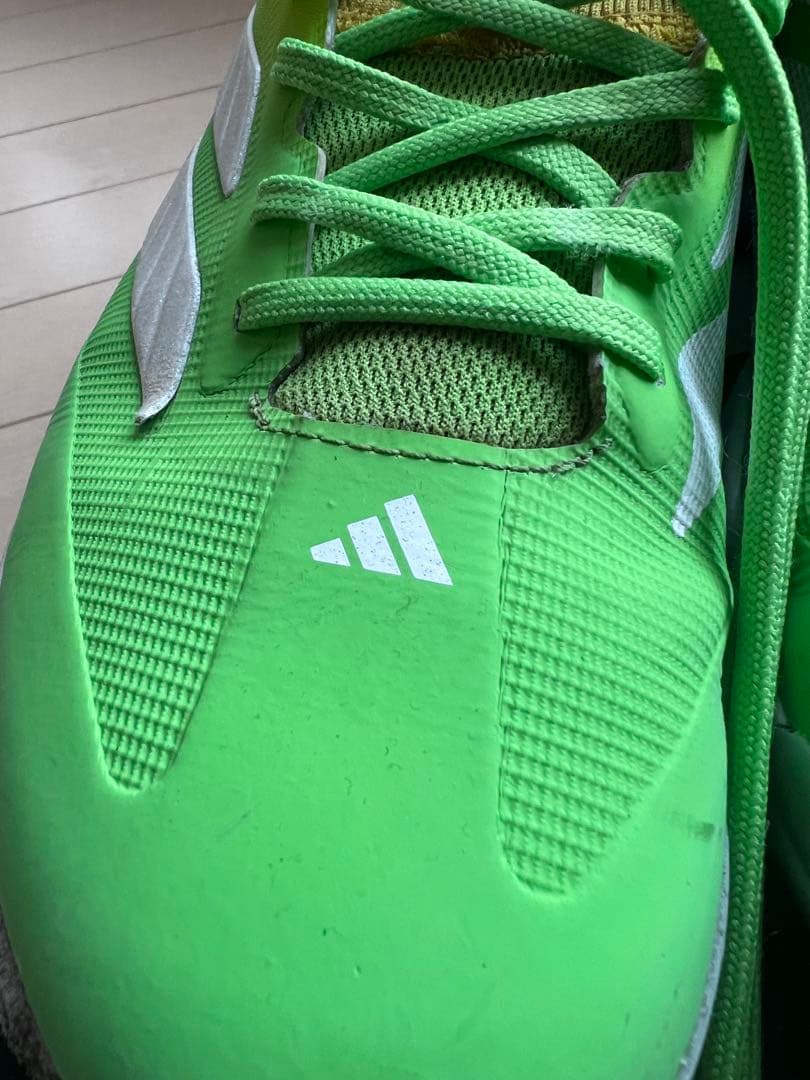 adidas スパイクシューズ グリーン/イエロー　27.5cm