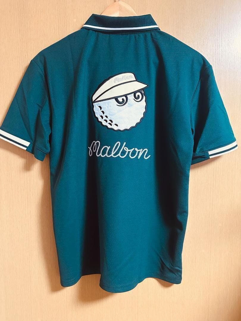 マルボンゴルフ ポロシャツ malbon golf メンズ 半袖 シャツ 緑色M