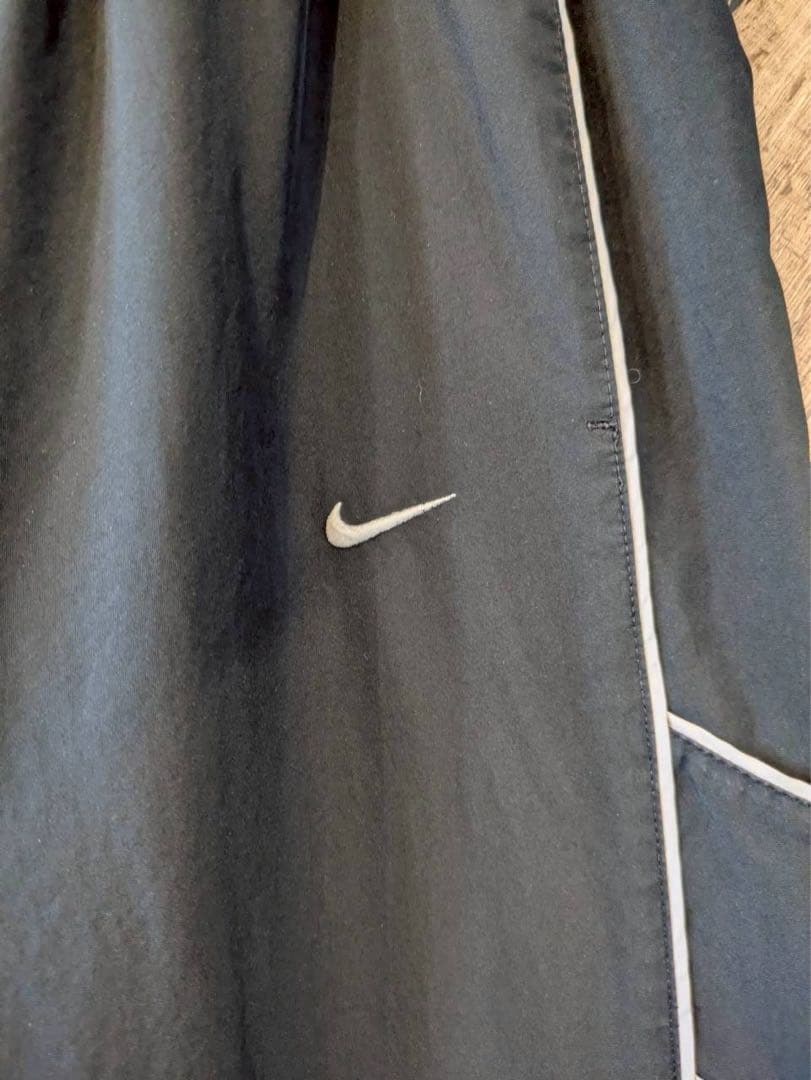 Nike ブラック ナイロンジャージ　パンツ　00's