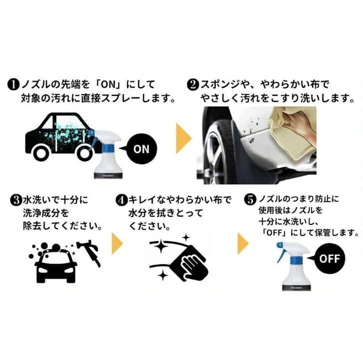 人気　4本セット！CRUZARD 水アカ汚れ洗浄剤 500ml
