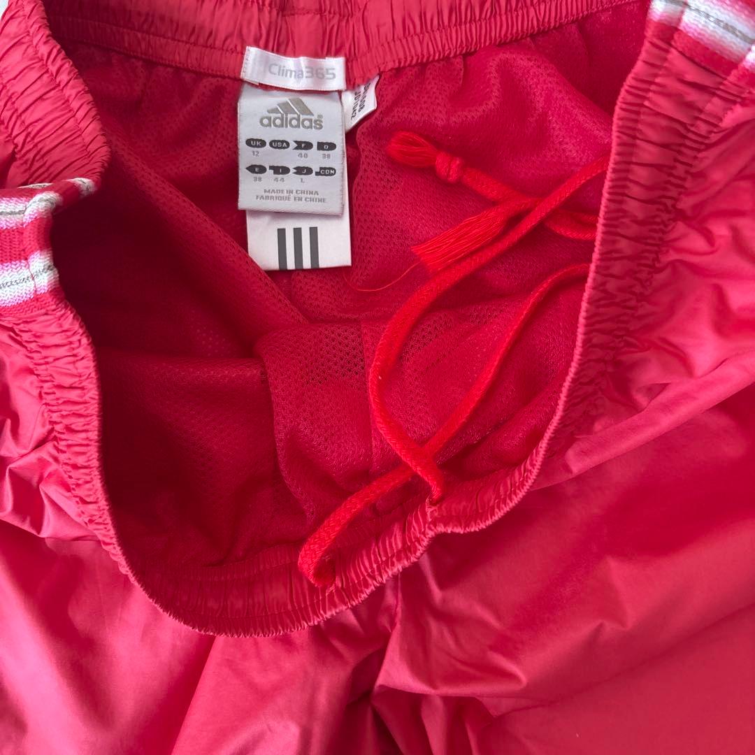 adidas レディース　ウィンドーブレイカー上下セット　ピンクL
