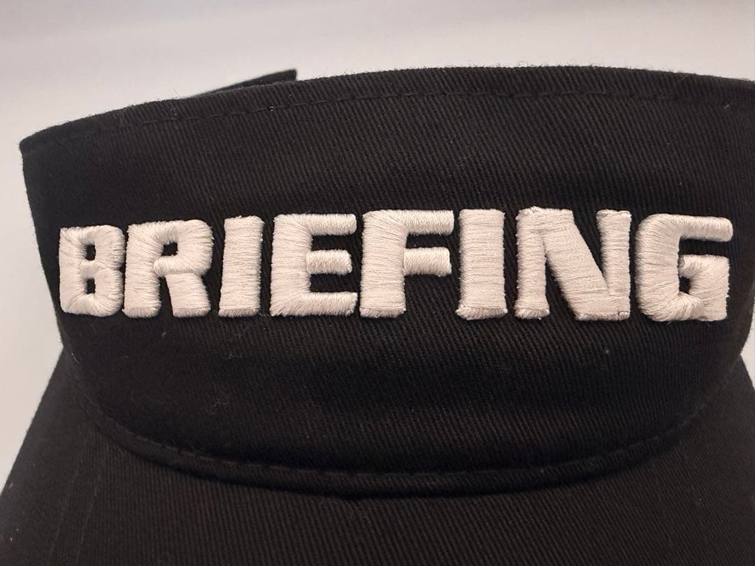 [美品] BRIEFING GOLF ブリーフィング ゴルフ バイザー ブラック