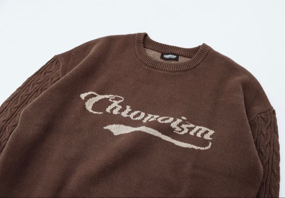 CHRONOIZM BROWN KNIT 【XXL】