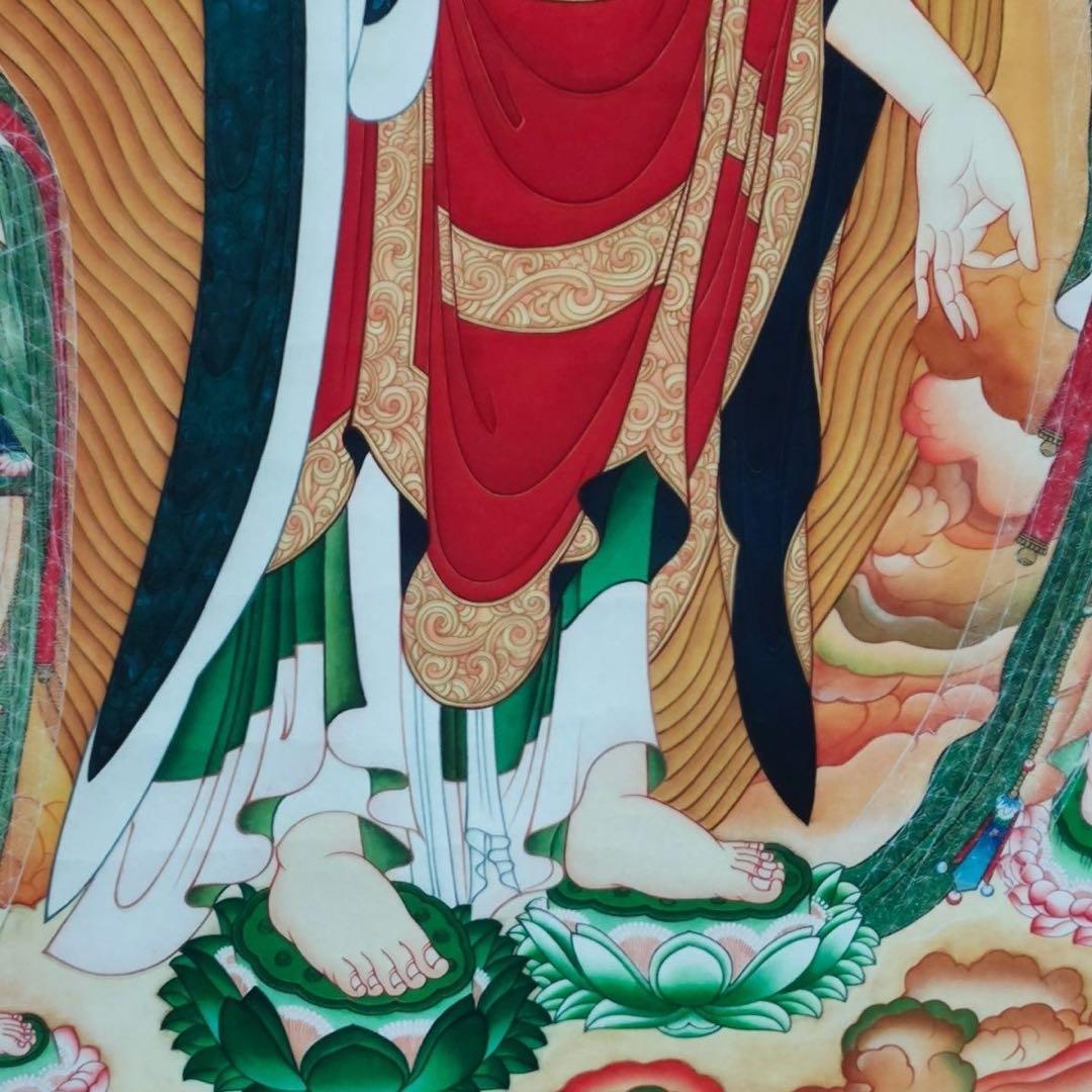 仏画 西方三聖 掛軸 168×70cm