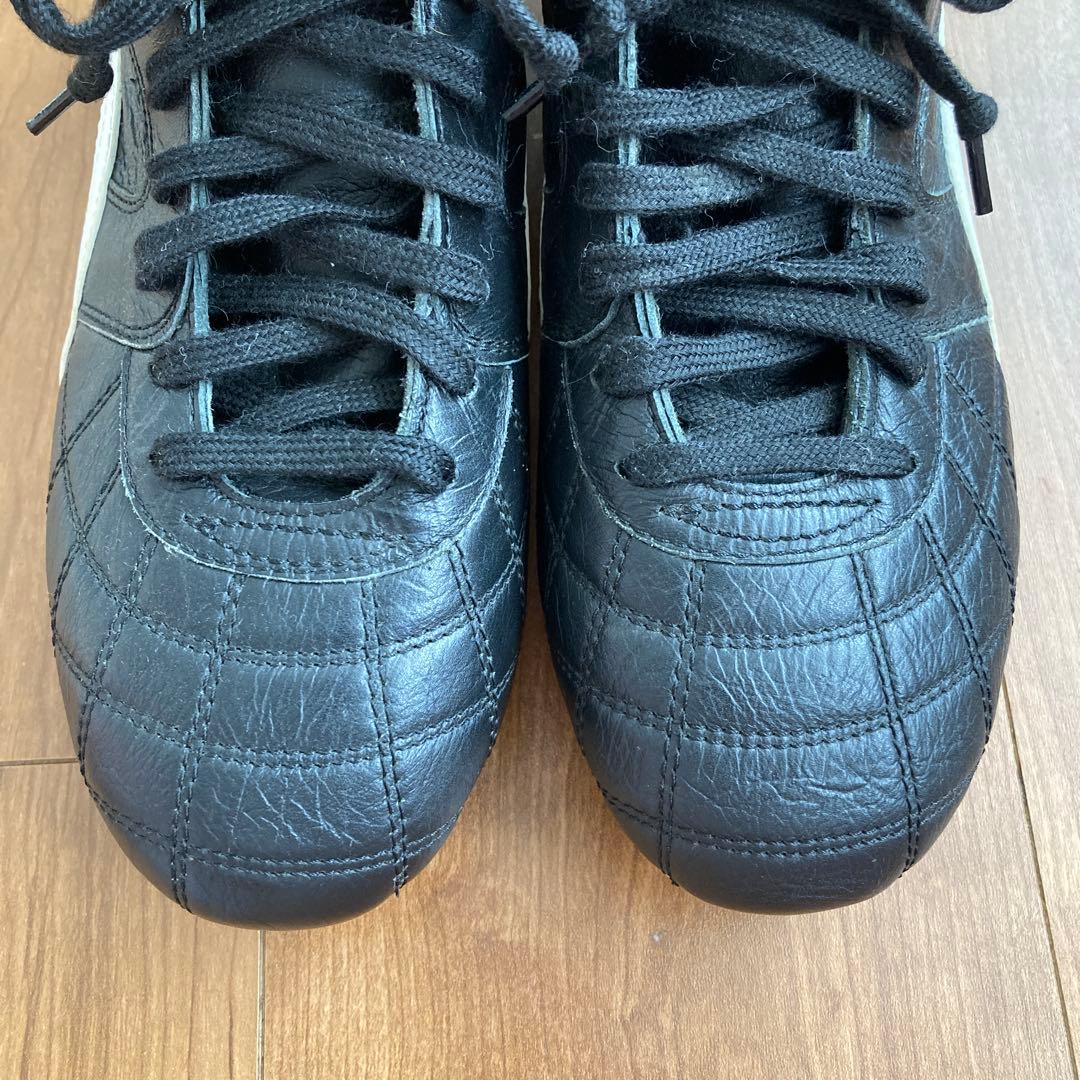 PUMA プーマ　サッカーシューズ　スパイク　２４．５㎝ ブラック　日本製