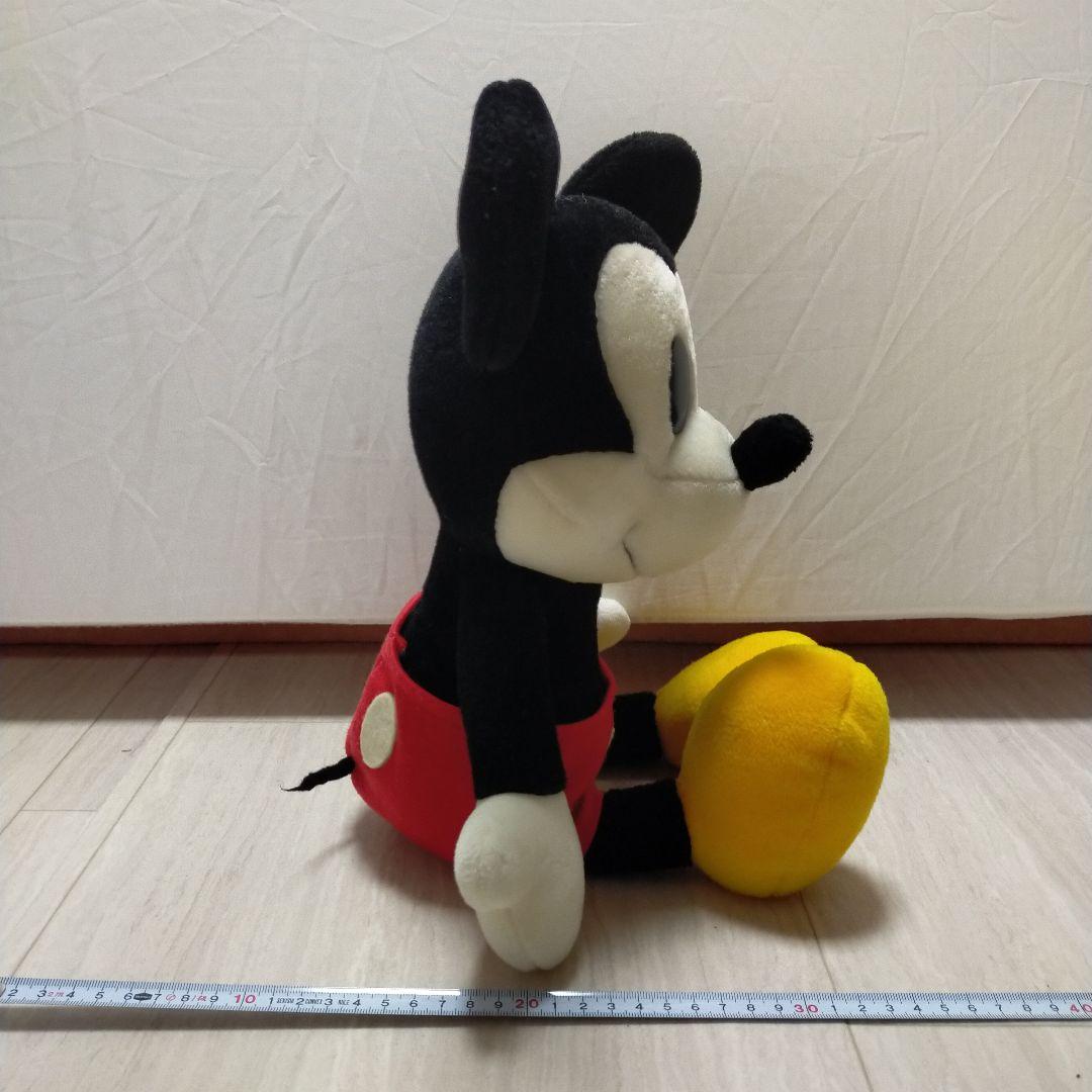 ミッキーマウス ぬいぐるみ 約40cm　白　ホワイト　ぬい活　平成　レトロ