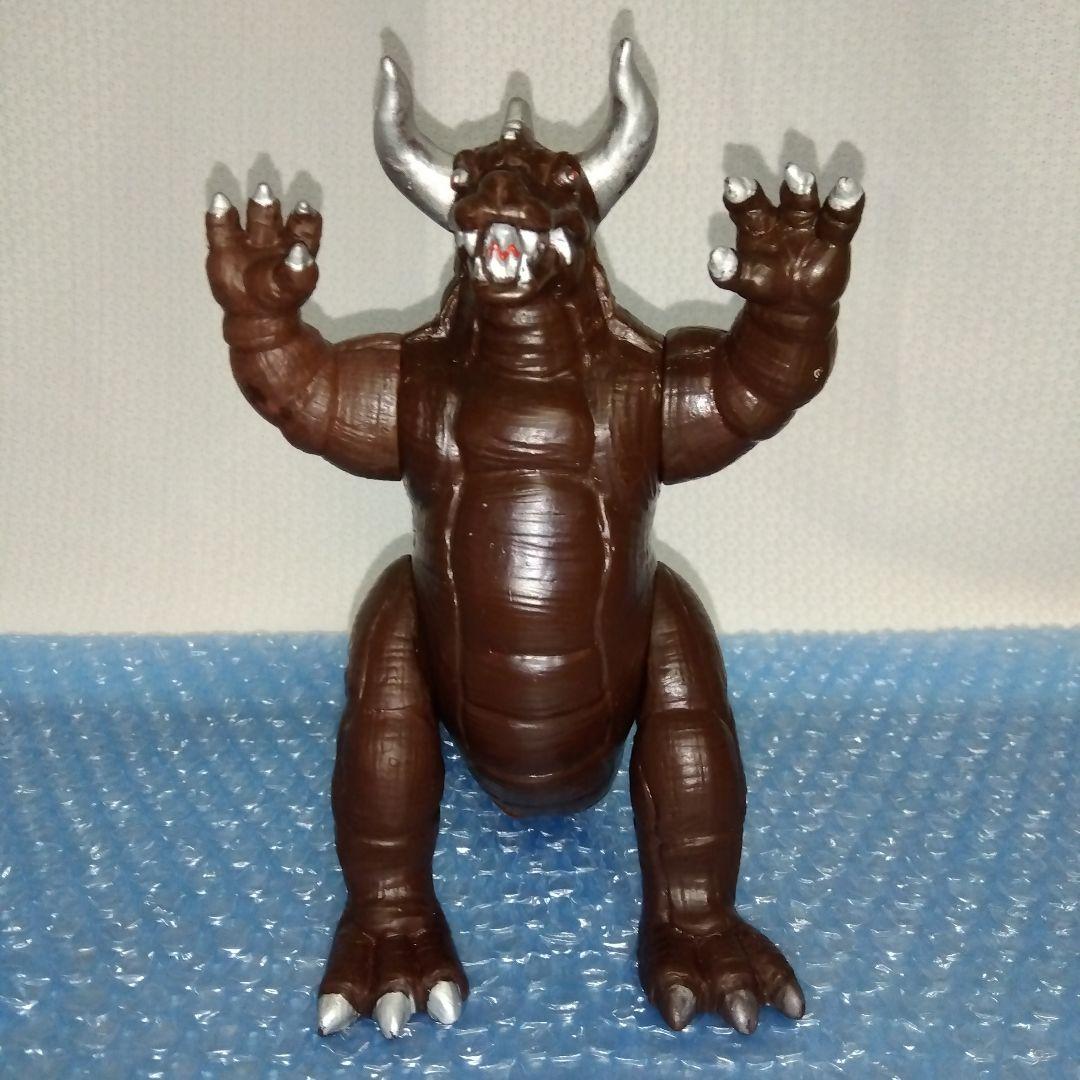 詳細不明　二本角怪獣　ソフビ　無版権　パチ　オリジナル怪獣