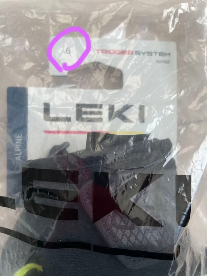 LEKI スキーグローブ ブラック/イエロー