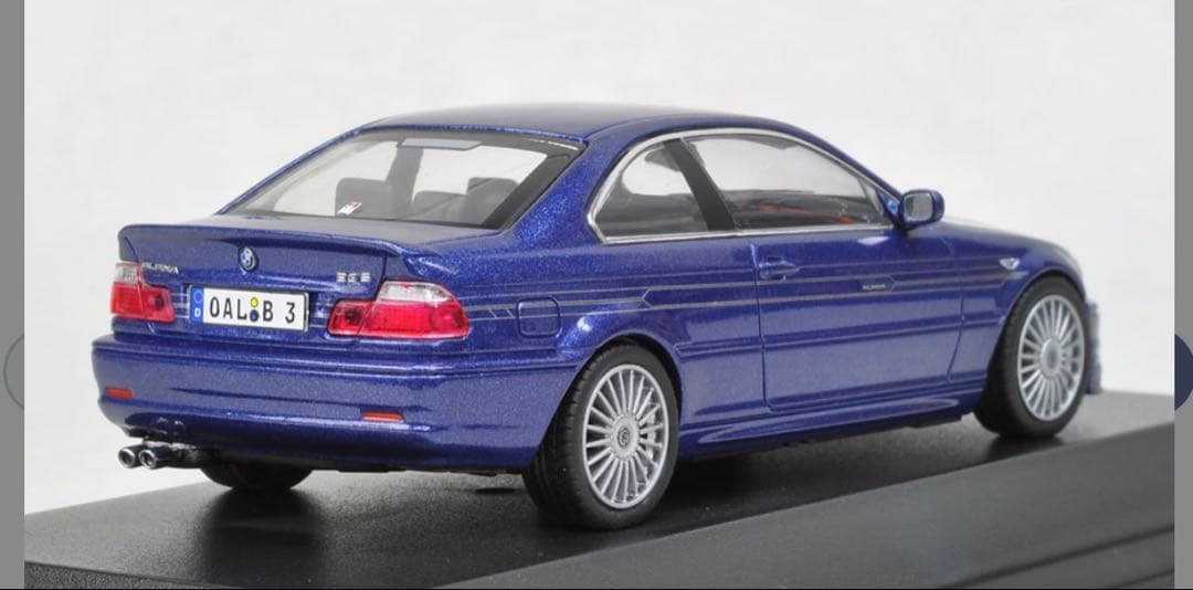 アルピナB3S1/43スケール ミニカーアルピナブルー