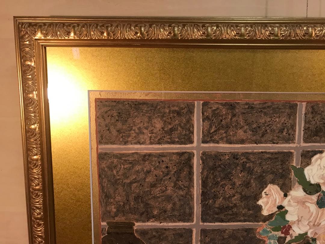エレン・ガン　「バラの季節Ⅰ」　シルクスクリーン　直筆サイン・エディション有り