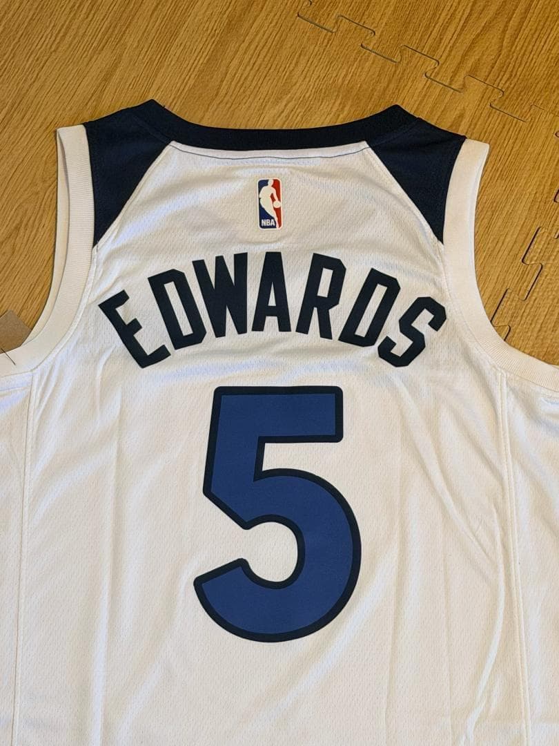 【新品】NBA ウルブズ アンソニー・エドワーズ ユニフォーム 白 S