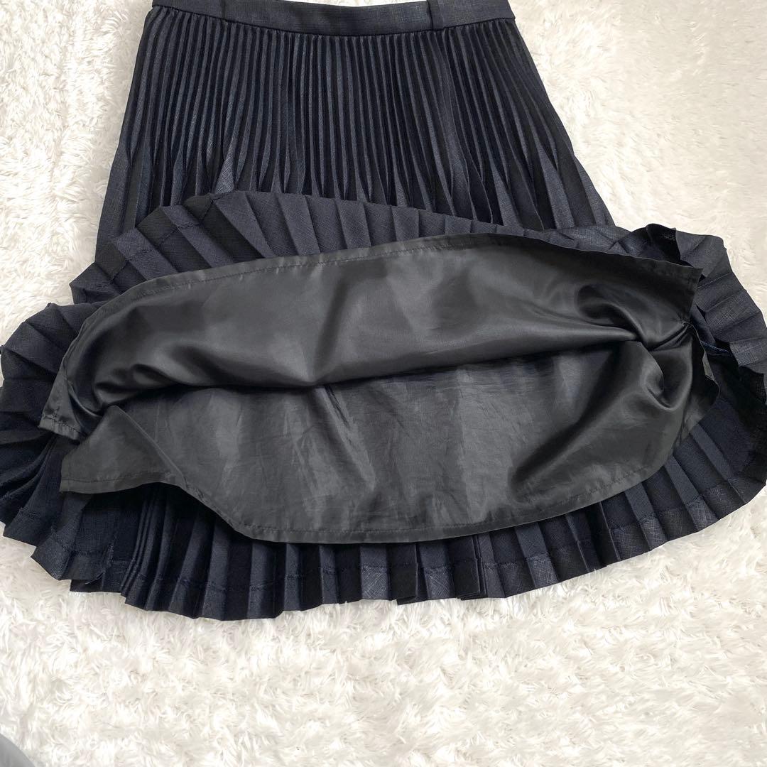PEARLY GATES パーリーゲイツ　プリーツスカート　黒　サイズ1(M)