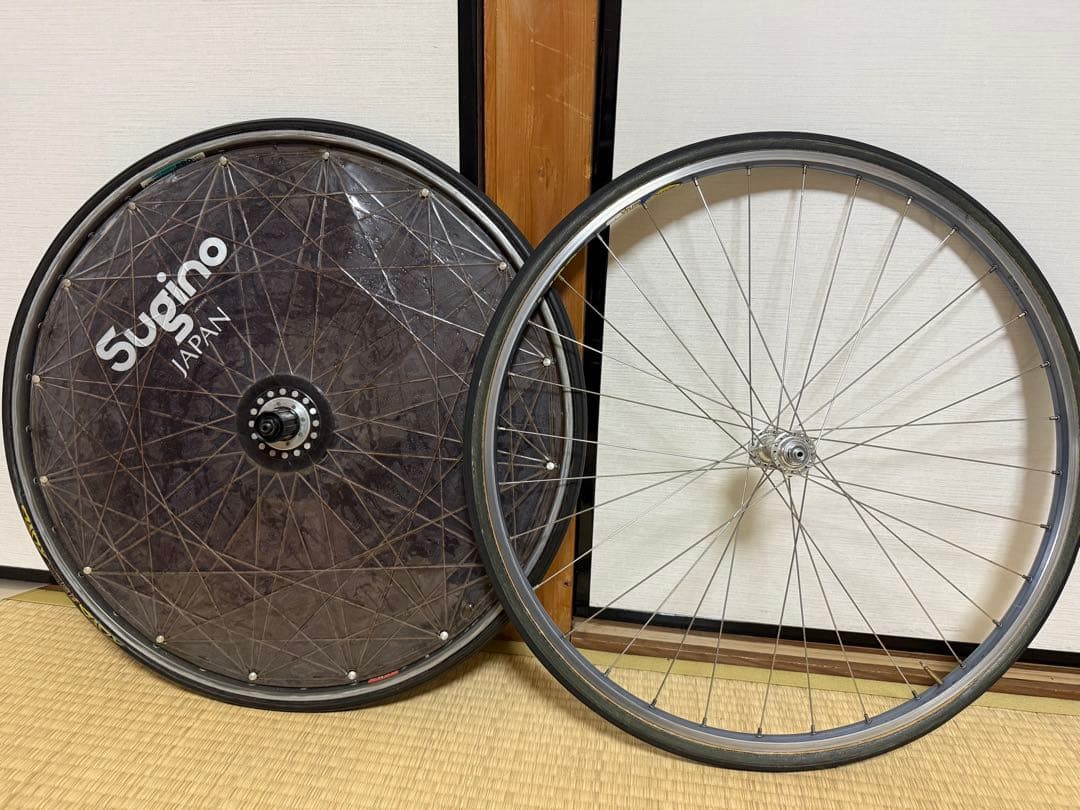 Dura ace 7700 Sugino テンションディスク　ホイールセット
