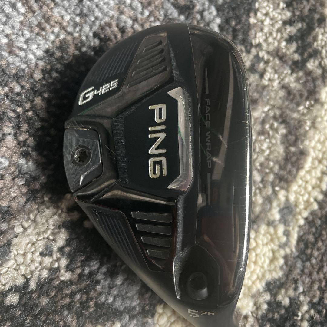 PING G425 5番ユーティリティ 26度 ヘッドのみ　ヘッドカバー付き