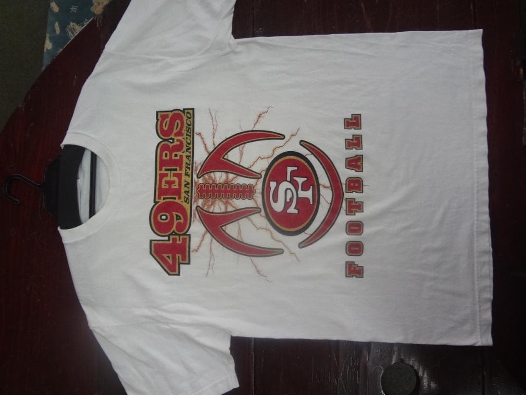 秋SALE 49ERS フットボール TシャツALSTYLE ホワイトUSA