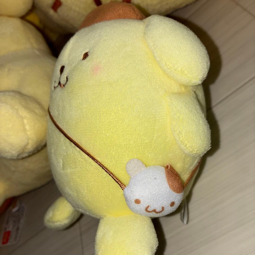 ポムポムプリンぬいぐるみマスコット12点セット。