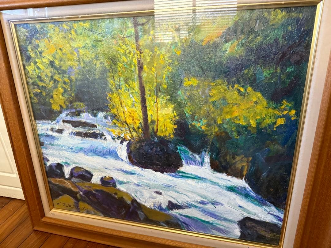 89.「夏の奥入瀬」髙橋一善 油絵