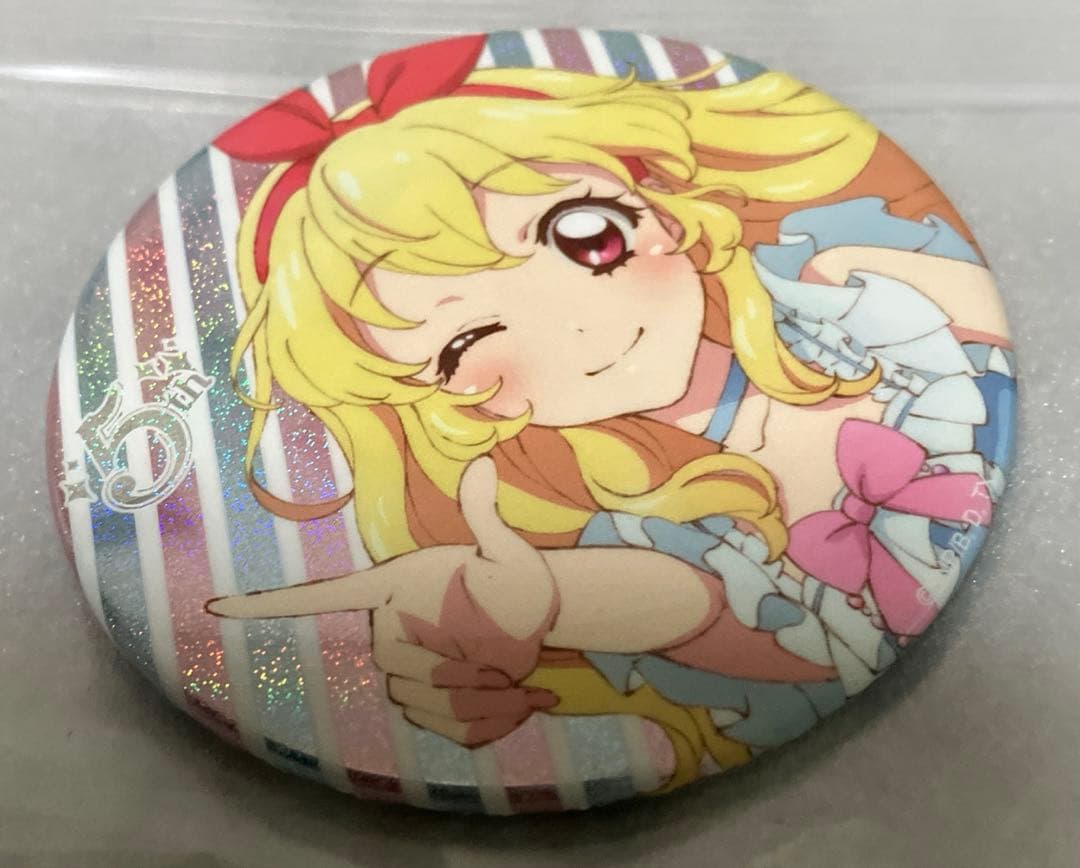 [未使用]グリッター缶バッジ 全11種 アイカツ！5thフェスティバル!!