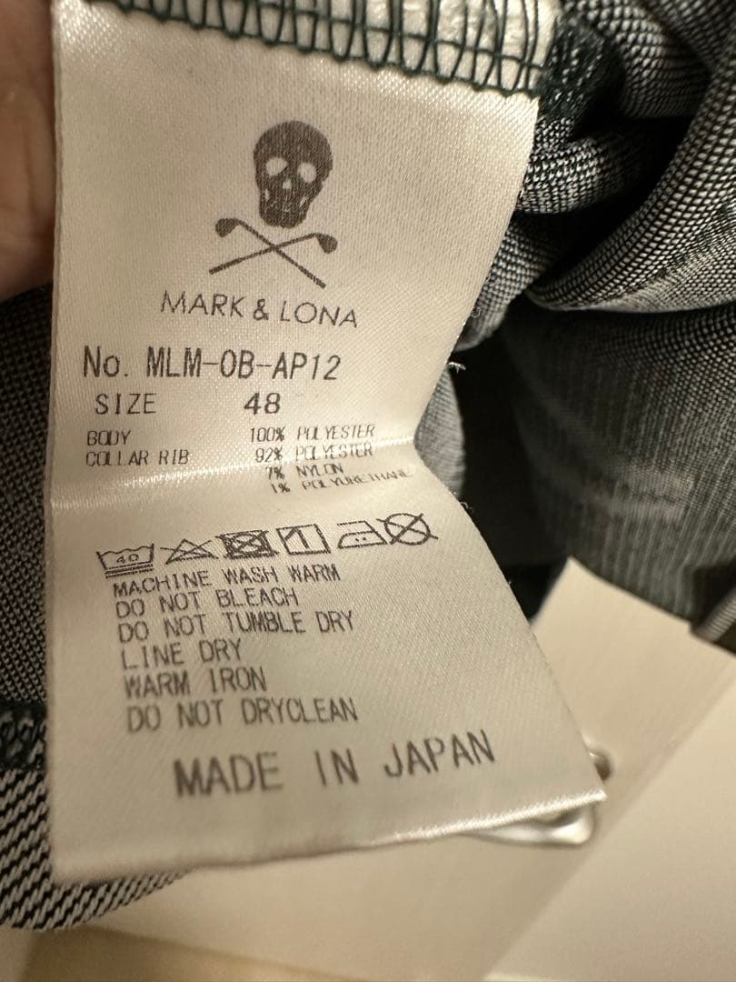 MARK & LONA ロゴプリント ポロシャツ