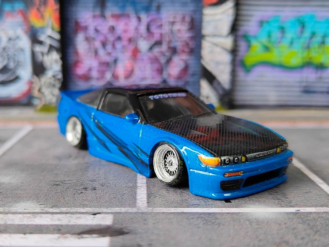 ホットウィールカスタム 日産 シルビア シルエイティー 段リム☆トミカ改造