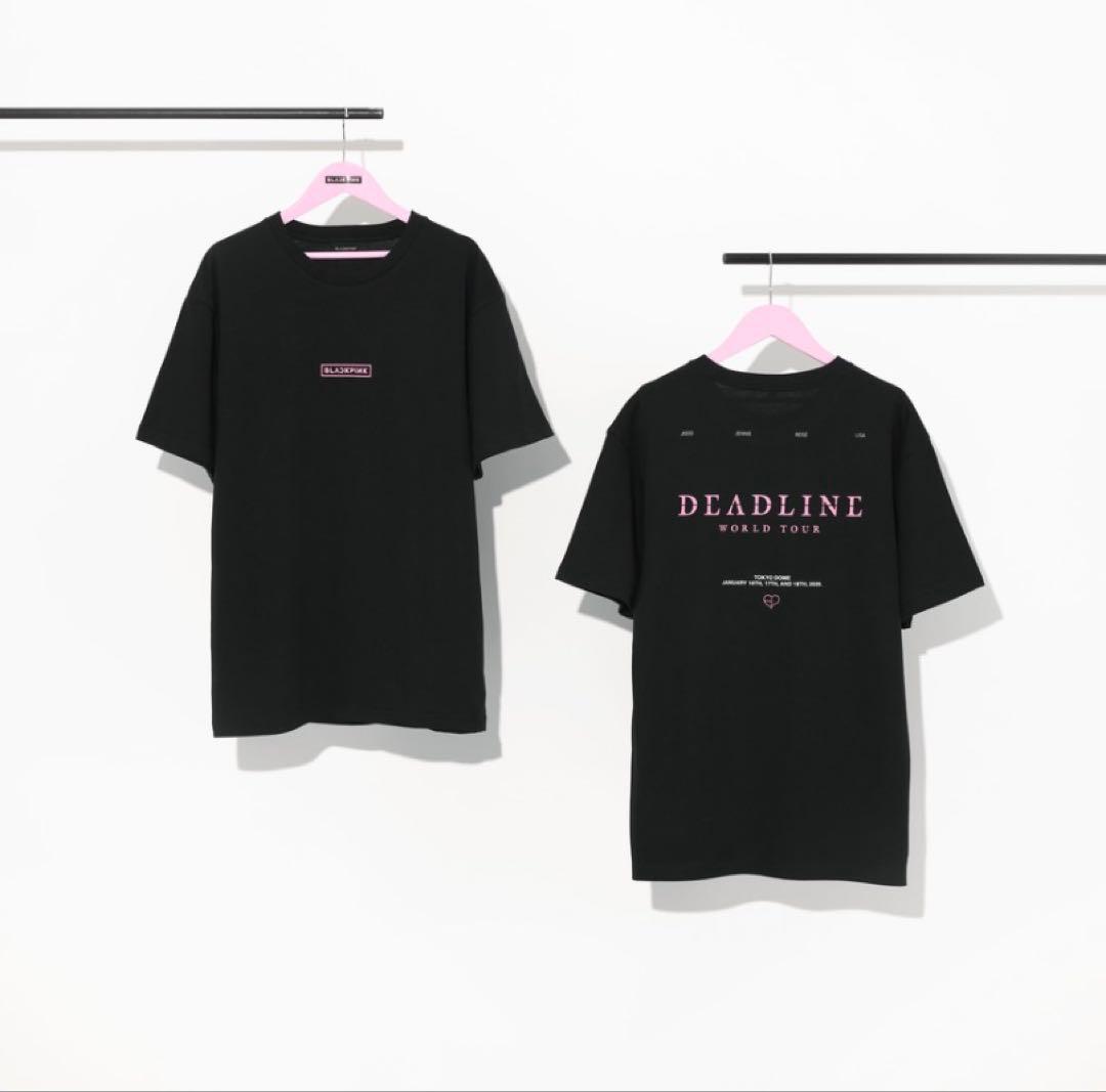 BLACKPINK Tシャツ -DEADLINE LOGO- BLACK