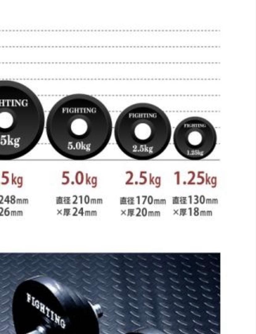 ファイティングロード ダンベルセット20kg(バーベル含む)